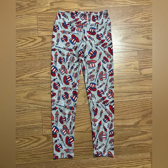 Lularoe Fourth of July Leggings One Size - Picture 1 of 3